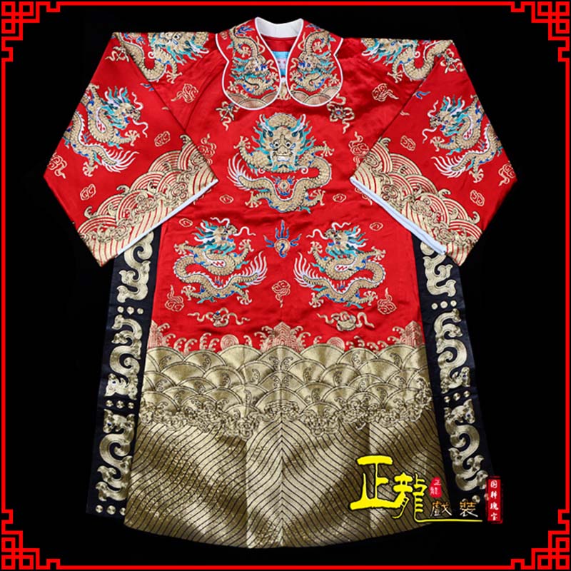 龙江皇帝蟒袍全金八宝团龙蟒