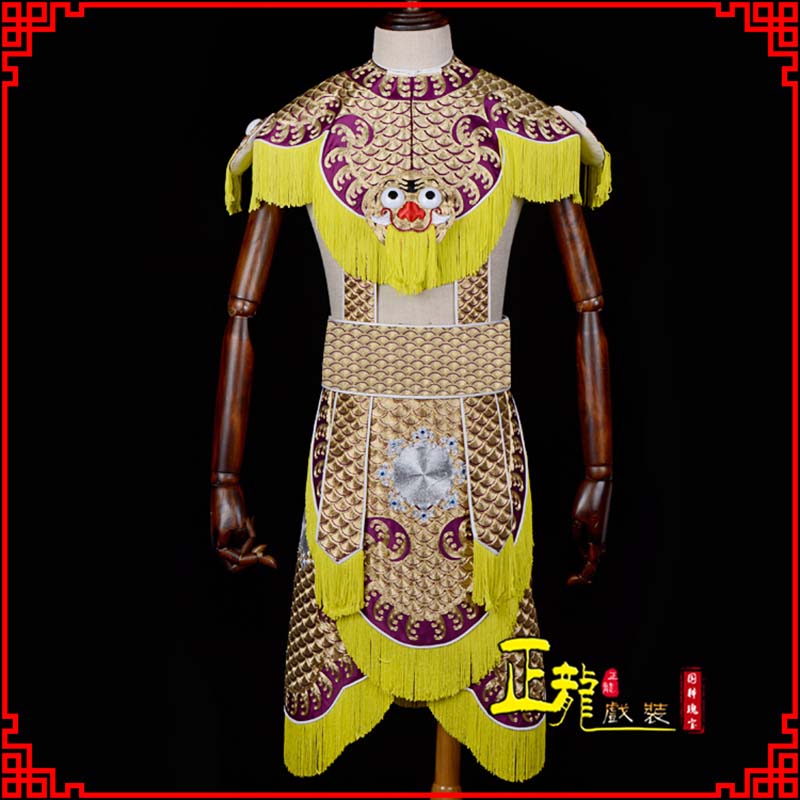 龙江武将士兵云肩鱼鳞侉子