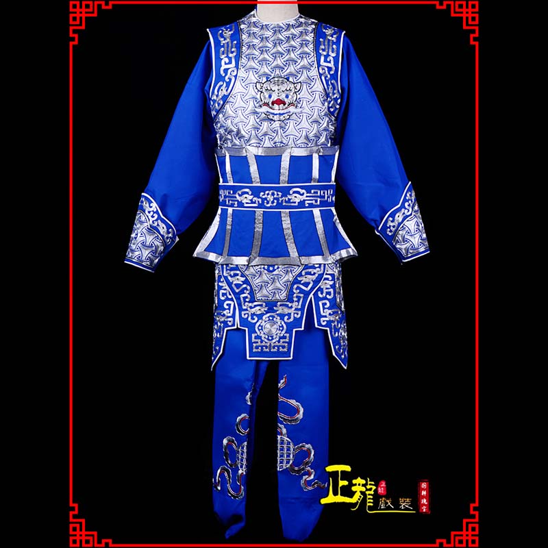 龙江武生戏服云肩侉子男兵衣